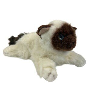 Aurora Plush Birman Cat Plush Fluffy Stuffed Animal Blue Eyes Flopsie Bella